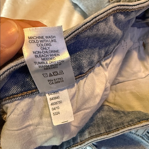 m jeans by maurices Jeans Slim Straight Ankle Mid Rise Distressed Size 16W - Picture 5 of 15